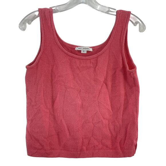 St. John Coral/Pink Sweater Tank - Picture 1 of 6